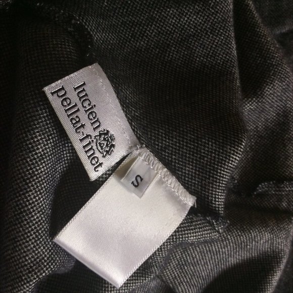 Lucien Pellat-Finet anthracite pure Cashmere long sleeve sweater Skull back S - Picture 5 of 5